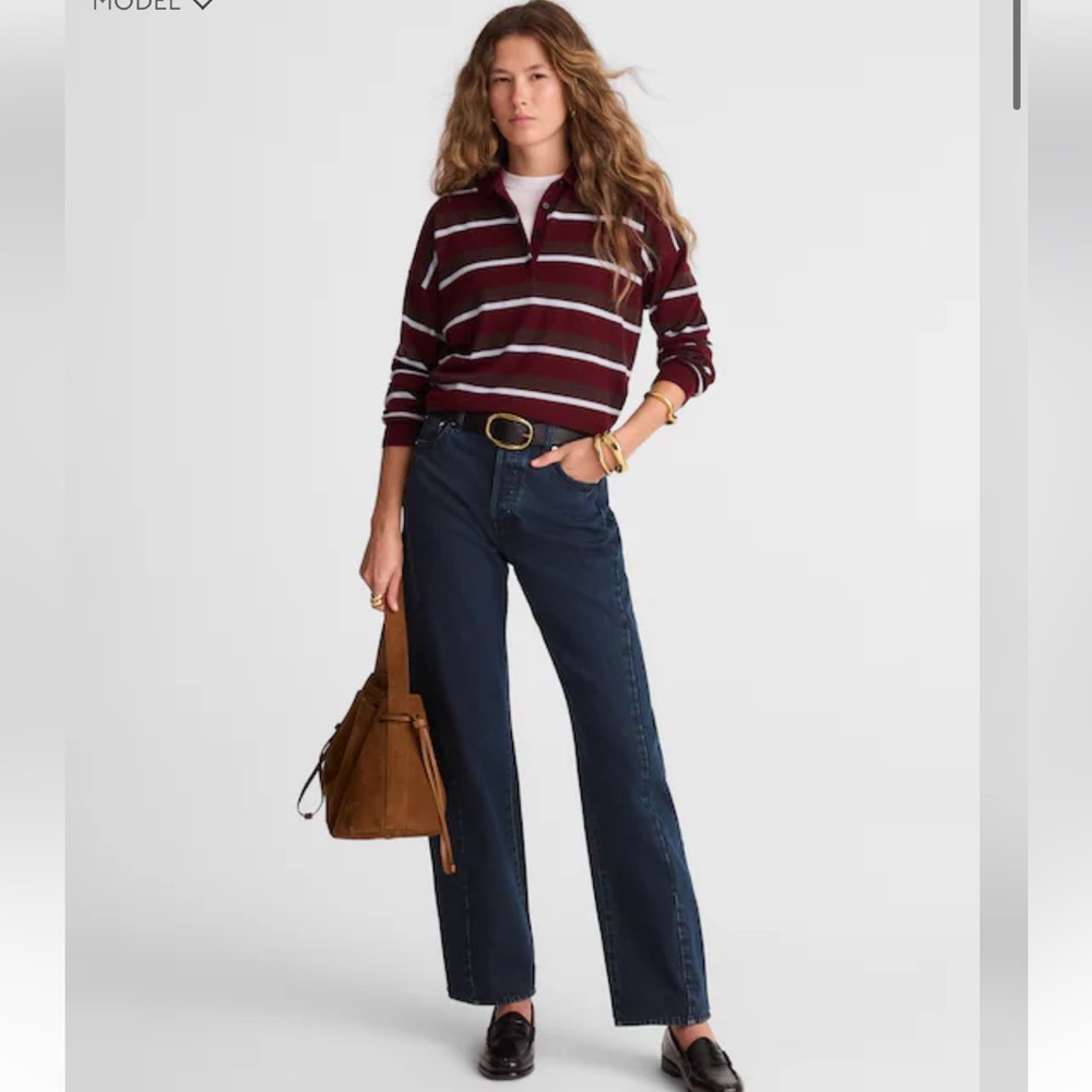 Madewell Pierced Barrel Full Length Jean - Size 27